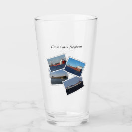 Great Lakes Freighters Briefmarke Glas
