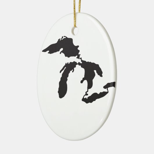 Great Lakes Gewohnheits-Illustration Keramikornament (Links)