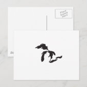 Great Lakes Gewohnheits-Illustration Postkarte (Vorne/Hinten)