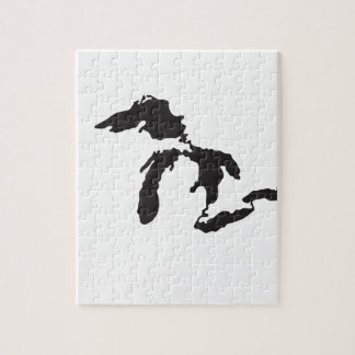 Great Lakes Gewohnheits-Illustration Puzzle