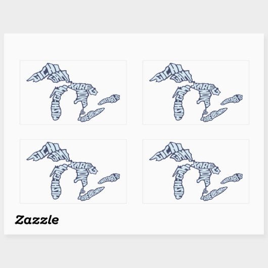 Great Lakes - Indigene - Michigan Stickers (Blatt)