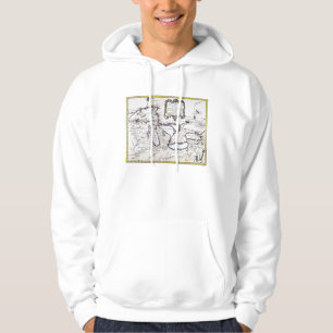 Great Lakes Karte, 1755 Hoodie
