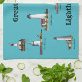 Great Lakes Lighthouse Küchentuch (Gefaltet)