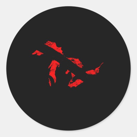 Great Lakes Map Diver Flag Scuba Diver Runder Aufkleber (Vorderseite)