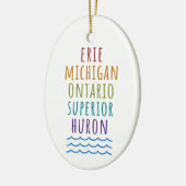 Great Lakes Mitten State Michigan Ornament  (Links)