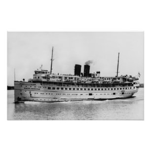Great Lakes-Passagierschiff SS North American Fotodruck