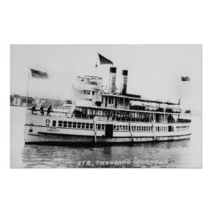 Great Lakes-Passagierschiff Thousand Islander Fotodruck