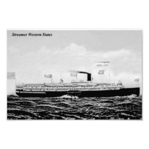 Great Lakes-Passagierschiff Western States Fotodruck
