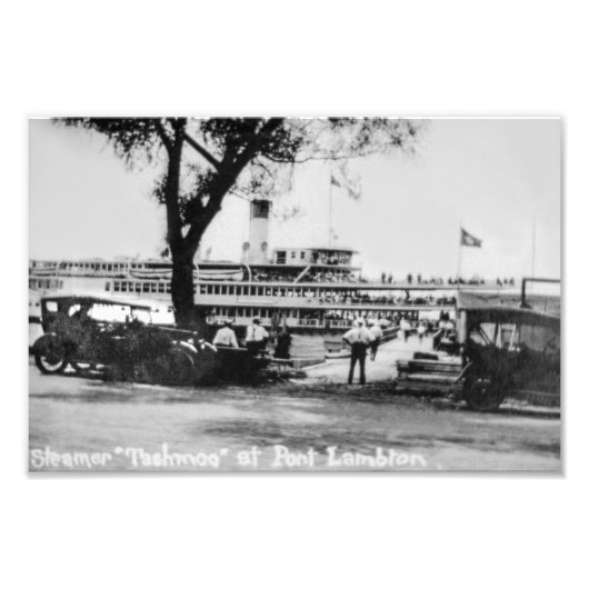 Great Lakes Passenger Steamer Tashmoo Ontario Fotodruck (Vorne)