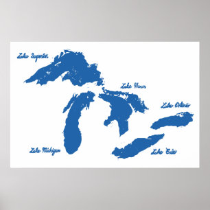 Great Lakes Poster