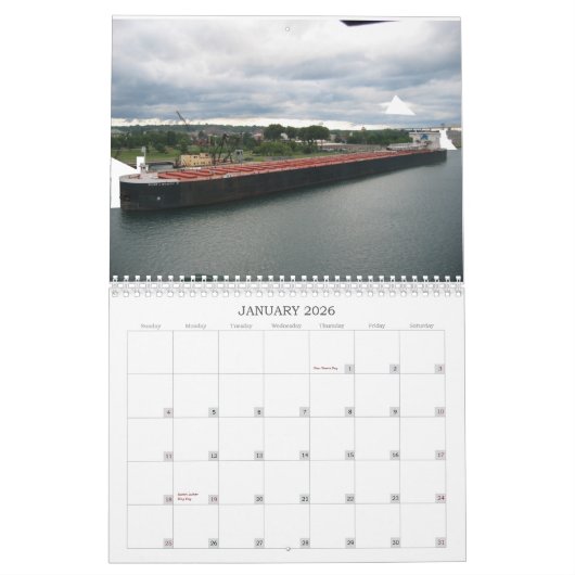 Great Lakes Schiffs-Kalender Kalender (Jan 2026)