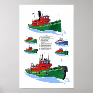 Great Lakes Schlepper America Geschichte Poster