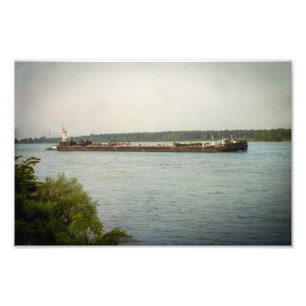 Great Lakes Schlepper Christine und Lastkahn MEPCO Fotodruck