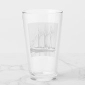 Great Lakes schooner Oliver H. Perry Glas (Rückseite)