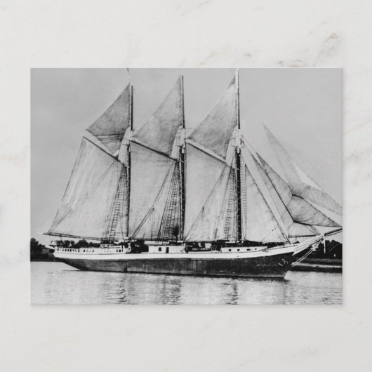 Great Lakes schooner Oliver H. Perry Postkarte (Vorderseite)