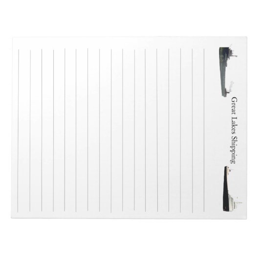 Great Lakes Shipping 8" x 11,5"notepad Notizblock (Vorderseite)