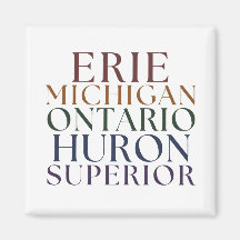 Great Lakes Staat Magnet Kleine Geschenk