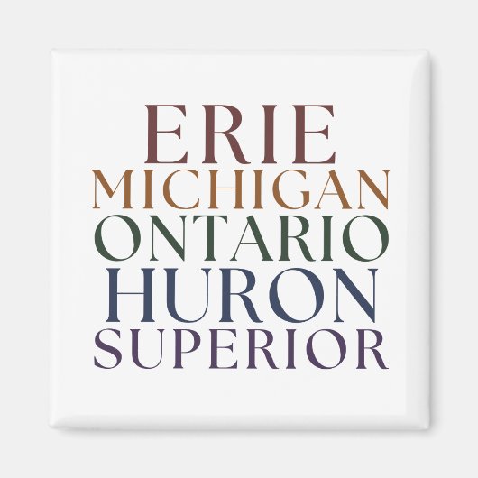 Great Lakes Staat Magnet Kleine Geschenk (Vorne)