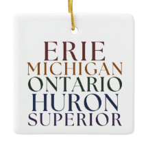 Great Lakes Thema Weihnachtsbaum Ornament