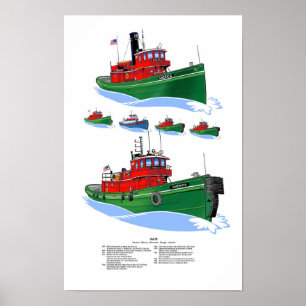 Great Lakes Tuch America alternative Anordnung Poster