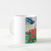 Great Lakes Vintage Reiseplakat. Kaffeetasse (Vorderseite Links)