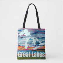 Great Lakes Wearable Art Sonnenaufgang über der Ge