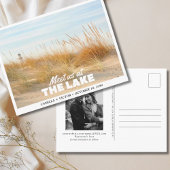 Great Lakes Wedding Save the Date Postcard Postkarte