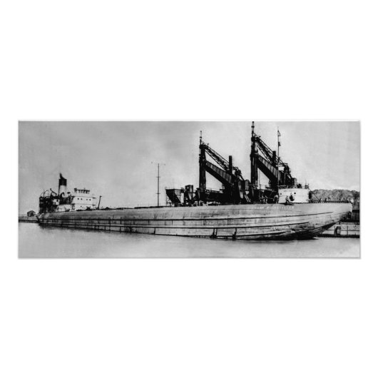 Great Lakes whaleback Damamer Frank Rockefeller Fotodruck (Vorne)