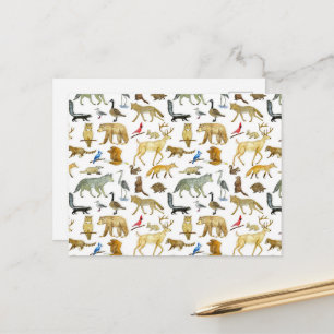 Great Lakes Wildlife Postcard Postkarte