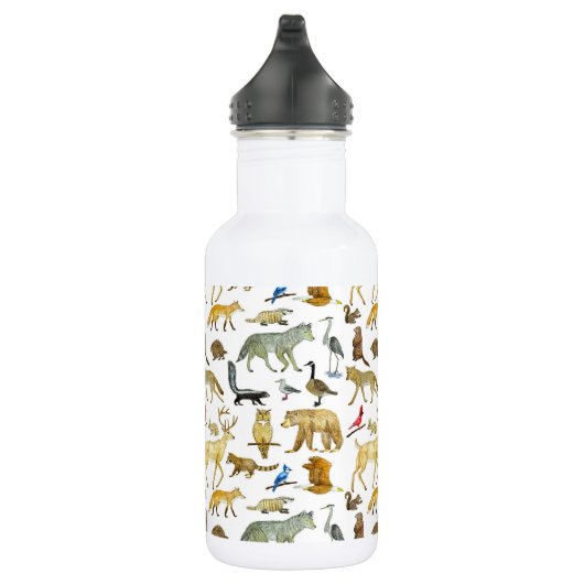 Great Lakes Wildlife Water Flasche Edelstahlflasche (Rechts)