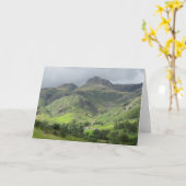 Great Langdale Valley, Lake District, England Karte (Gelbe Blume)