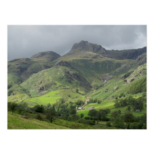 Great Langdale Valley, Lake District, England Poster (Vorderseite)