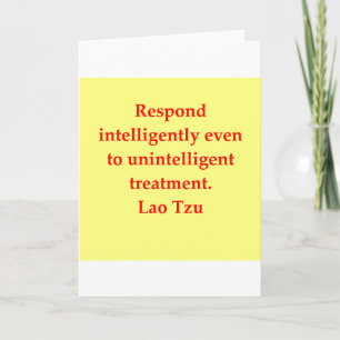 great Lao Tzu quote Karte