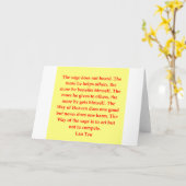 great Lao Tzu quote Karte (Gelbe Blume)