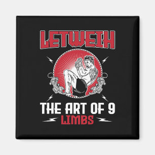 Great Lethwei Boxing Outfit Kick Mixed Martial Art Magnet