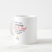 Great Lineman Personalized Name Gift Kaffeetasse (Vorderseite Links)
