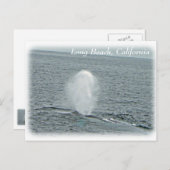 Great Long Beach Whale Postcard! Postkarte (Vorne/Hinten)