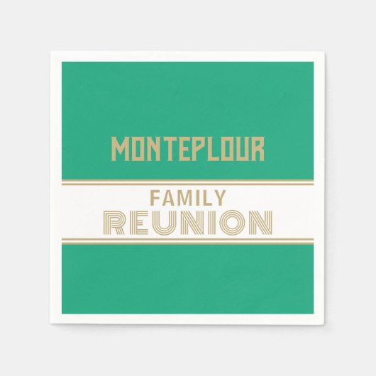 Great Look! Classic, family reunion Serviette (Vorderseite)