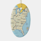 Great Loop Map Ornament (Rechts)