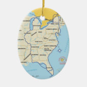 Great Loop Map Ornament (Vorne)