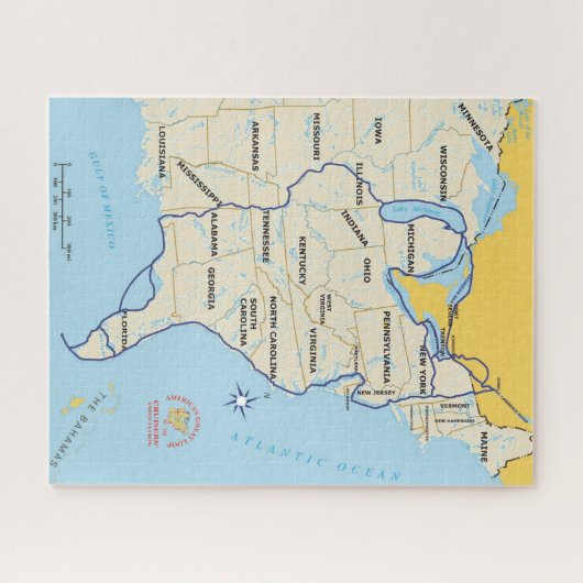 Great Loop Map Puzzle (Horizontal)