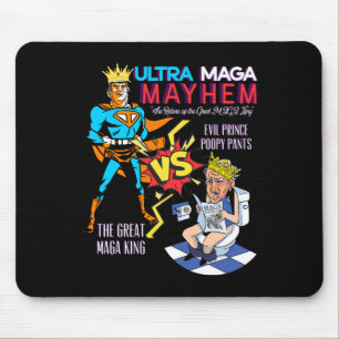 Great Maga King Donald Trump Biden Usa Ultra Maga Mousepad