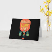 Great Minds Dink Alike Funny Pickleball Karte (Gelbe Blume)