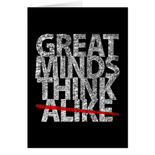 Great Minds Think Vertical Card (Vorne)
