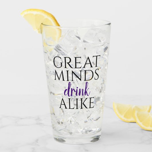 Great Minds trinken gleich Glas (Vorderseite Ice)