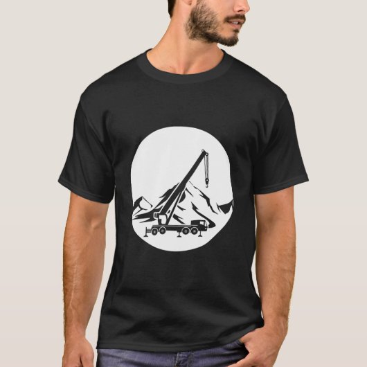 Great Mobile Crane Construction Machine T-Shirt (Vorderseite)