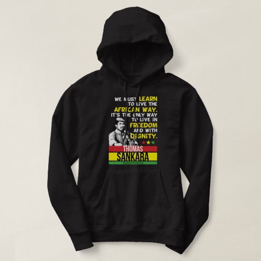Great Model Thomas Africanist Sankara Gifts Movie Hoodie (Design vorne)