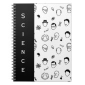 Great Modern Minds Line Art, Text - Bearbeitbar Notizblock (Vorderseite)