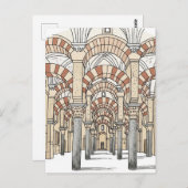 Great Mosque of Cordoba Spain Travel Postkarte (Vorne/Hinten)