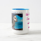 GREAT MOTHER MARCH Mermaid Mug Zweifarbige Tasse (Mittel)